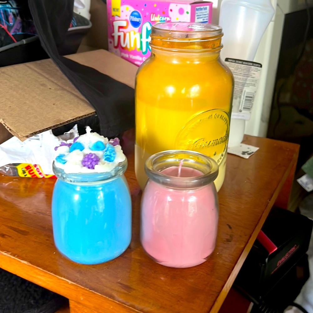 Homemade candles